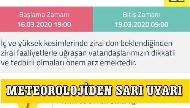 PAZARTESİ GÜNÜNDEN İTİBAREN...