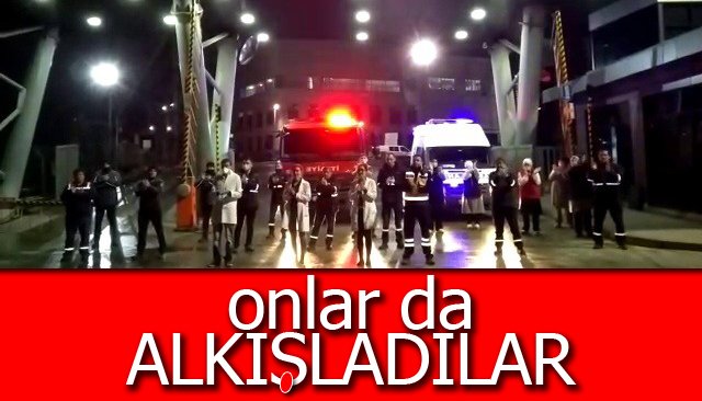 Sağlık çalışanlarına destek verdiler