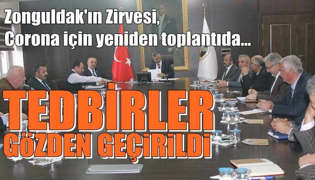 Zonguldak’ta Koronavirüse karşı alınan tedbirler gözden geçirildi