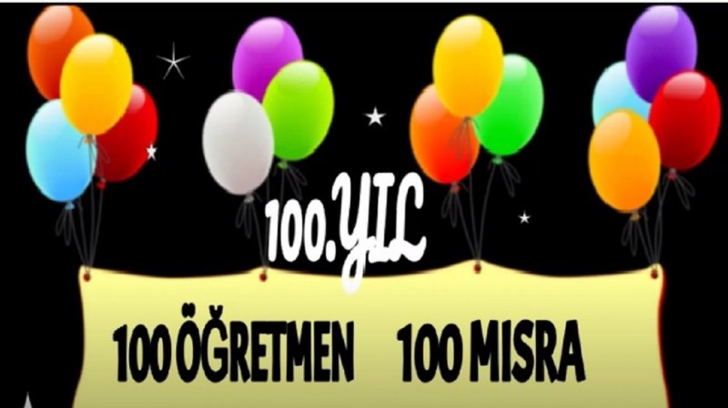 100 öğretmen 100 mısra 100.yıla özel… - 1