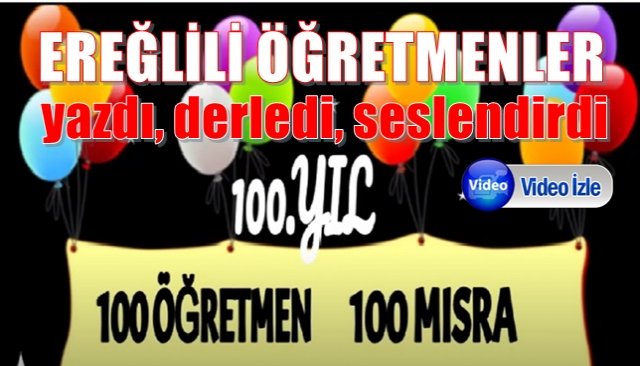 100 öğretmen 100 mısra 100.yıla özel…