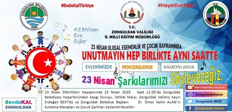 23 NİSAN COŞKUSUNU EVDE YAŞA - 1