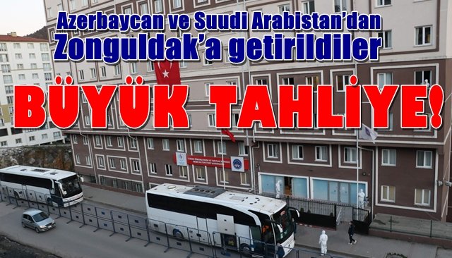 Azerbaycan ve Suudi Arabistan’dan Zonguldak’a getirildiler