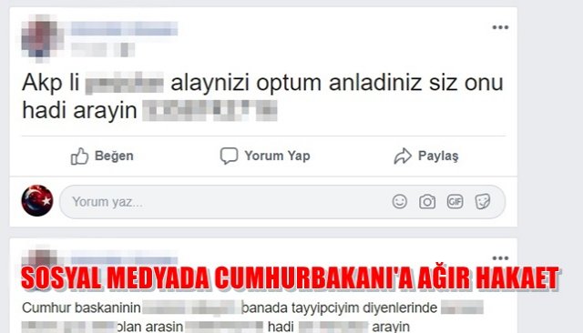 Cumhurbaşkanına hakaretten göz altına alındı