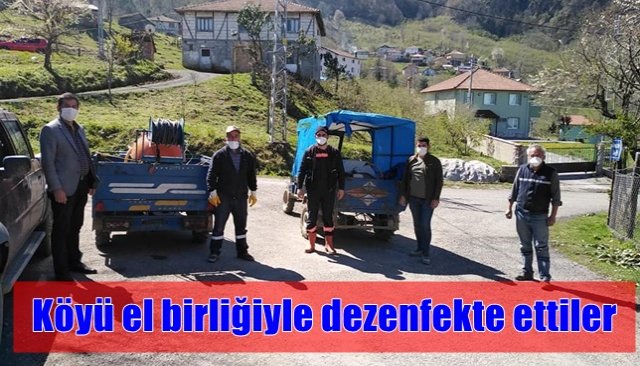 KARAKAVUZ KÖYÜ DEZENFEKTE EDİLDİ