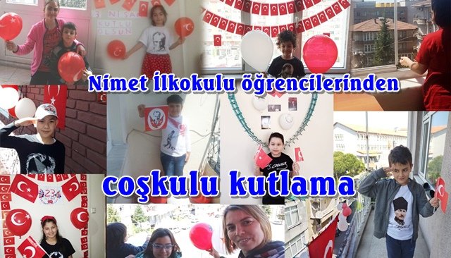 Nimet İlkokulu öğrencilerinden coşkulu kutlama