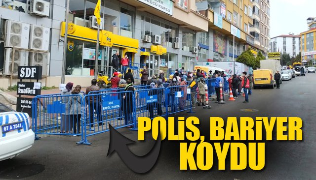 POLİS, BARİYER KOYDU