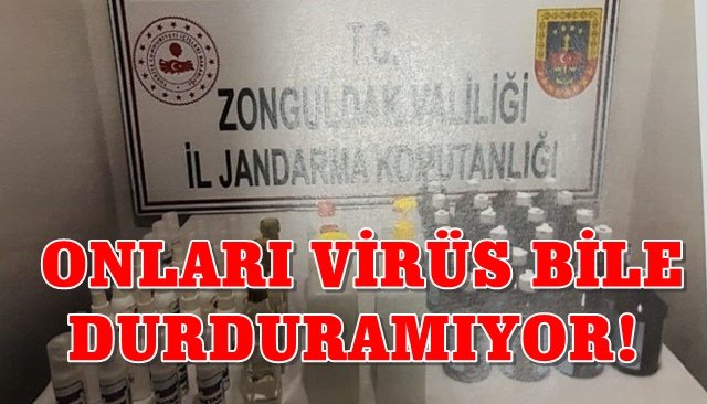 Zonguldak’ta sahte el dezenfektan operasyonu