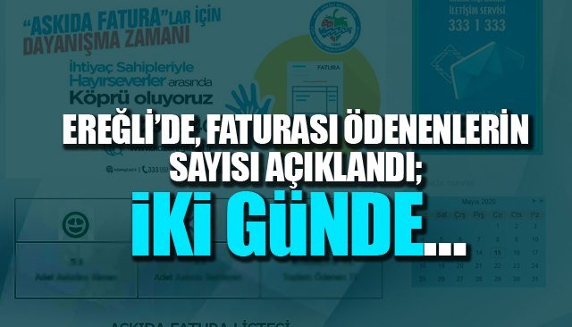 ´´ASKIDA FATURA´´YA VATANDAŞ DESTEĞİ...