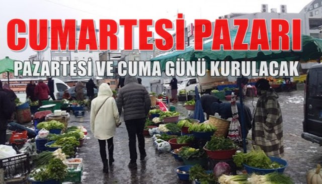 Ereğli’de Pazartesi ve Cuma günü Pazar kurulacak