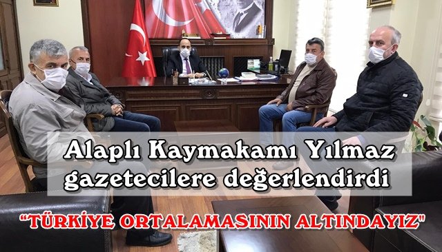 Gazeteciler Kaymakam Vedat Yılmaz’ı ziyaret ettiler