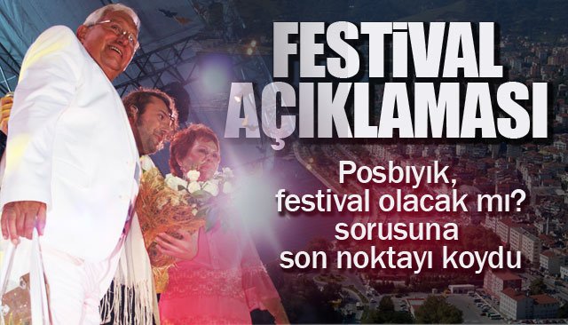 GÜNDEMİNDE FESTİVAL VAR MI?