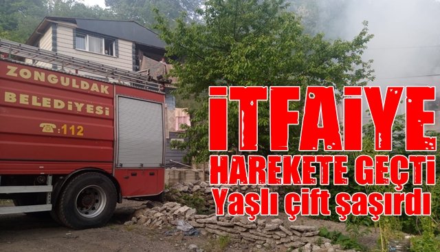 İTFAİYE HAREKETE GEÇTİ AMA…