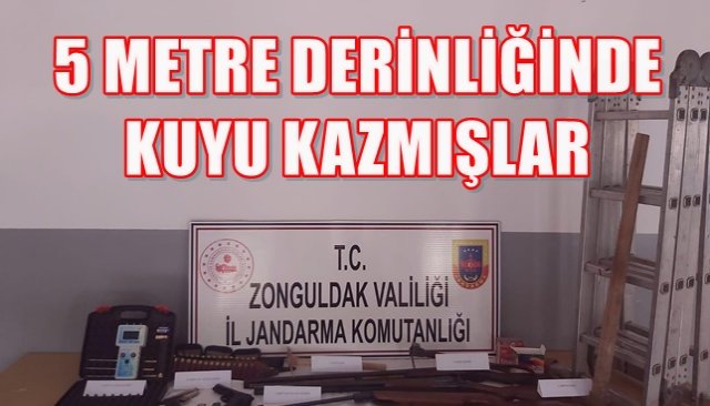  Jandarmadan define avcılarına baskın