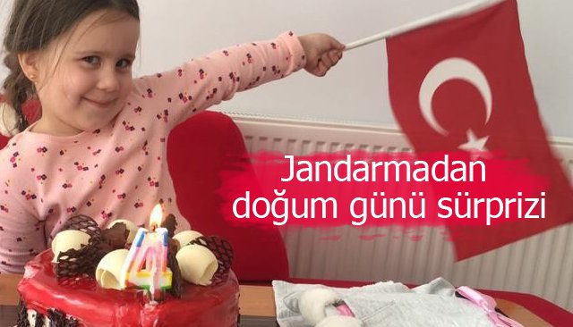 Jandarmadan doğum günü sürprizi 