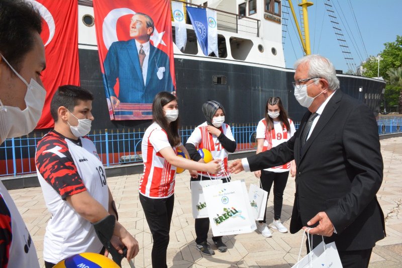 Paravolley Milli Takım oyuncuları gösteri maçı yaptı - 5