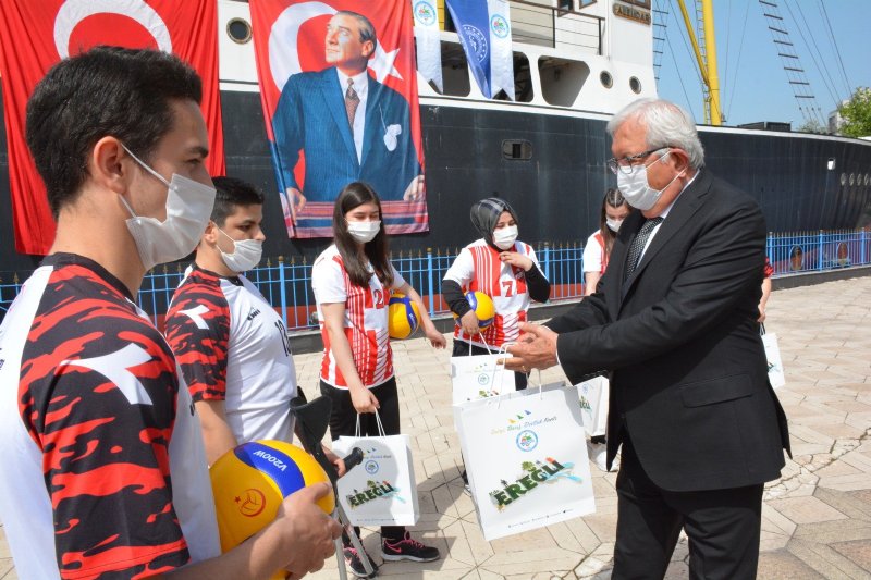 Paravolley Milli Takım oyuncuları gösteri maçı yaptı - 7