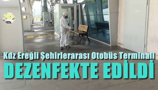 Terminal dezenfekte edildi