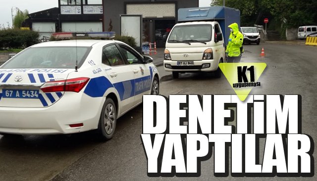 Zonguldak´ta polis ekipleri denetim yaptı