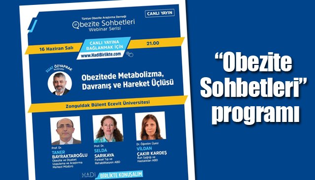 BEÜ “Obezite Sohbetleri” programına konuk oldu