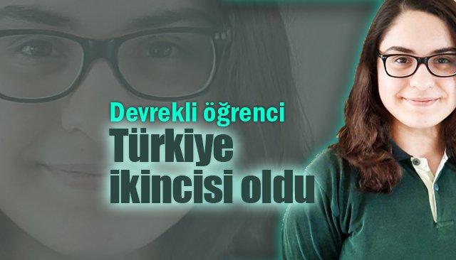 Devrekli öğrenci Türkiye ikincisi oldu