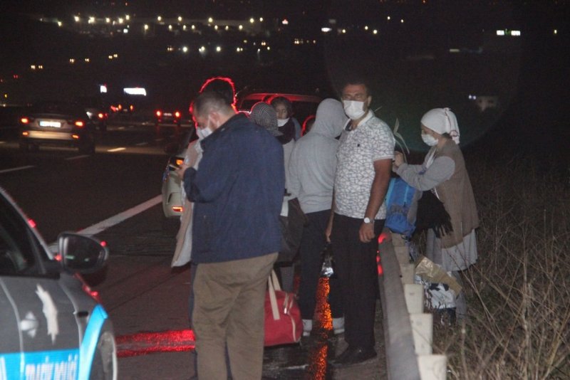 TEM Otoyolunda otobüs yangını - 1