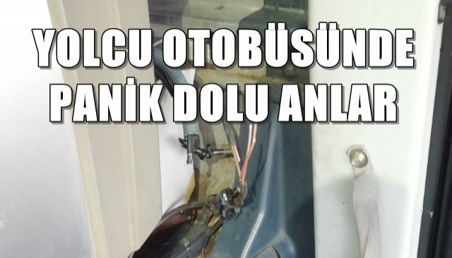  Yolcu otobüsünde yangın paniği