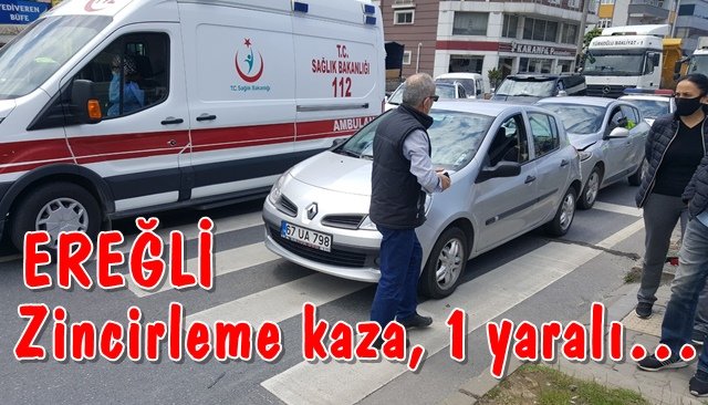 Zincirleme kaza, 1 yaralı…