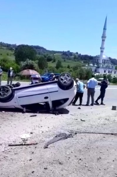 Zonguldak-Ankara yolunda kaza... 2 yaralı - 1