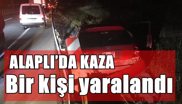 Alaplı´daki kazada bir kişi yaralandı