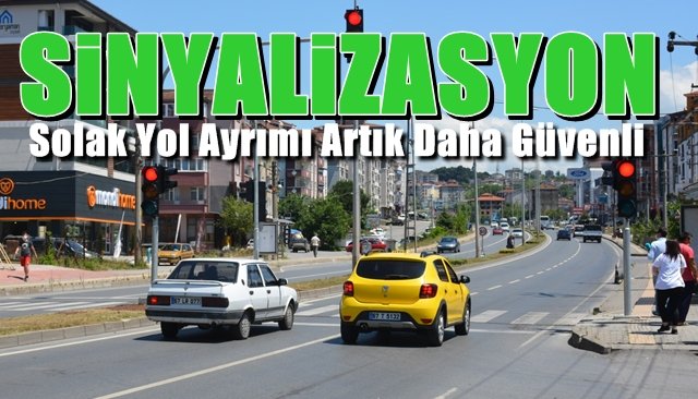 KEPEZ SOLAK YOL AYRIMINA SİNYALİZASYON