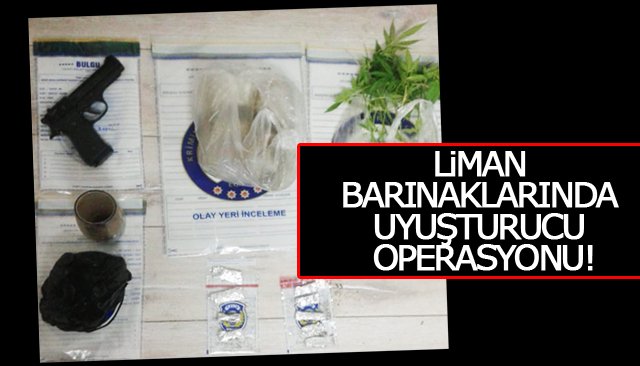 LİMAN BARINAKLARINDA UYUŞTURUCU OPERASYONU!