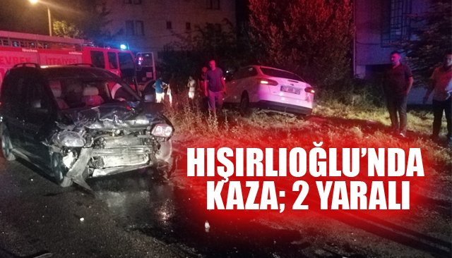 Trafik kazası: 2 yaralı