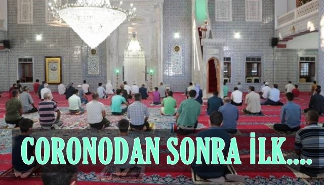 Zonguldak´ta koronavirüs tedbirli bayram namazı