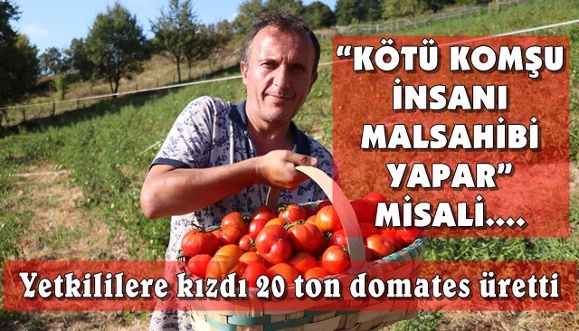 Burda olmaz denilen yerden, 20 ton ürün aldı
