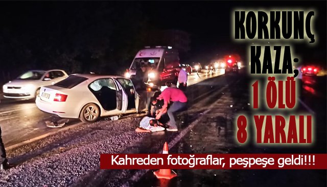 Zonguldak’ta trafik kazası: 1 ölü, 8 yaralı 