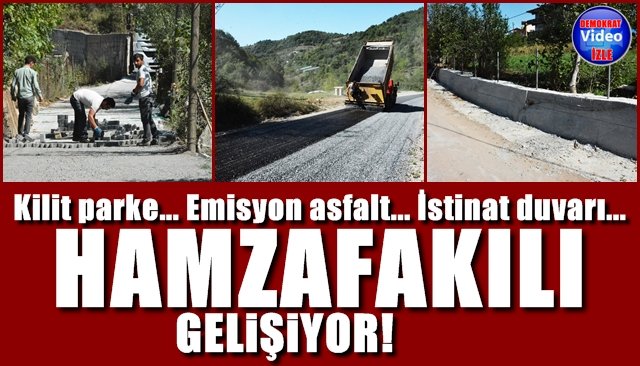 Asfalt, İstinat Duvarı, Kilit Parke… Hamzafakılı gelişiyor!