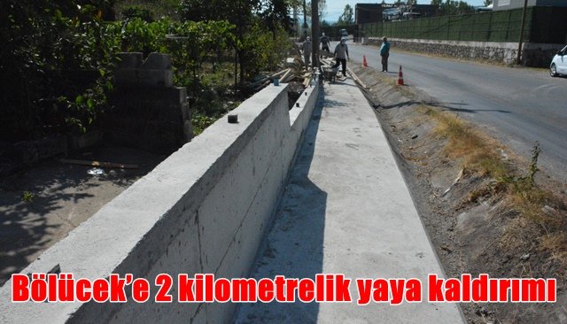  Bölücek’e 2 kilometrelik yaya kaldırımı 