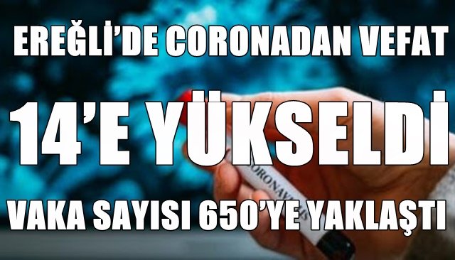 EREĞLİ´DE CORONADAN BİR GECEDE İKİ VEFAT DAHA YAŞANDI