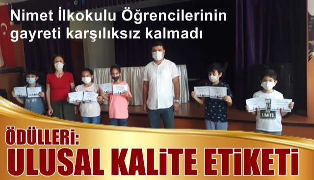 Nimet İlkokulu Öğrencilerinin gayreti karşılıksız kalmadı