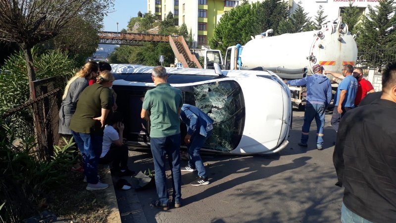 Otomobil takla attı, 1 yaralı! - 1