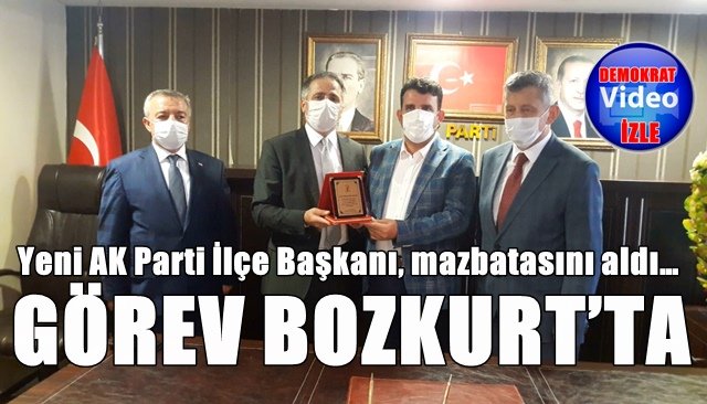  Yeni AK Parti İlçe Başkanı, mazbatasını aldı… 