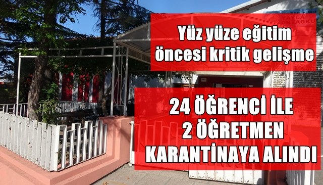 Yüz yüze eğitim öncesi kritik gelişme