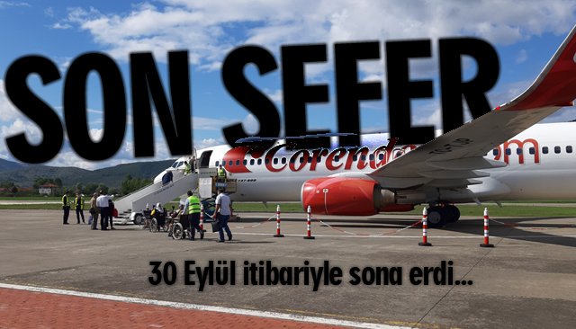 Zonguldak Havalimanı sezonun son uçağını uğurladı