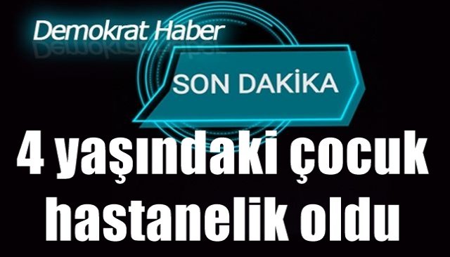 4 yaşındaki çocuk hastanelik oldu