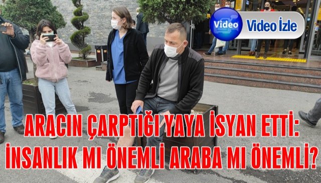 ARACIN ÇARPTIĞI YAYA İSYAN ETTİ: İNSANLIK MI ÖNEMLİ ARABA MI ÖNEMLİ?