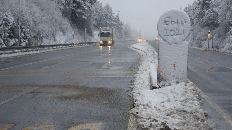 Bolu Dağı’nda kar... - 1