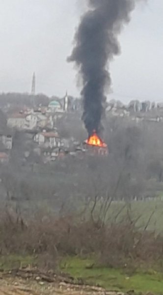 Çaycuma’da ev yangını  - 1