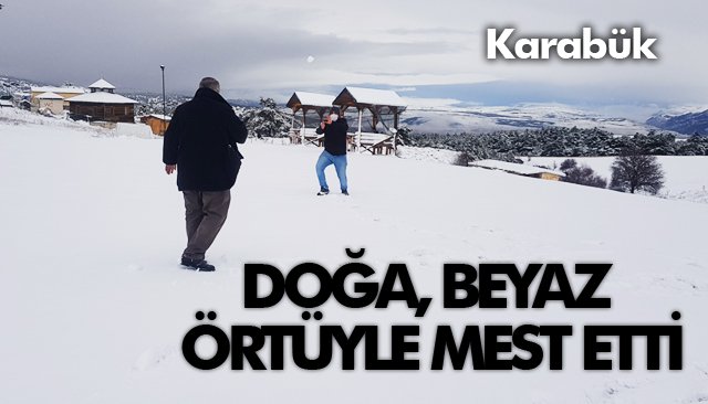 DOĞA, BEYAZ ÖRTÜYLE MEST ETTİ 