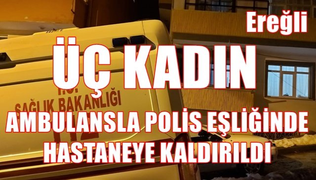 EŞLERİNDEN ŞİDDET GÖRDÜKLERİ İDDİASIYLA POLİS KORUMASINDA HASTANEYE KALDIRILDILAR